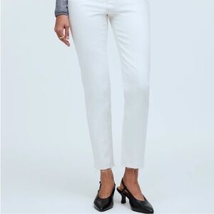 Madewell The Curvy Perfect Vintage Jean in Tile White 25P